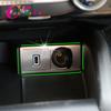 Car Rear Control Socket Charge Cigarette Smoke Lighter USB Switch Button Frame Lamp Stick Trim for Ford Focus