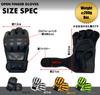 flcrck Open Finger MMA Boxing Mixed Martial Arts Punching Muay and Exercise Gloves, Gloves, Gloves, Thai, Kickboxing, Training, (Black Bone)