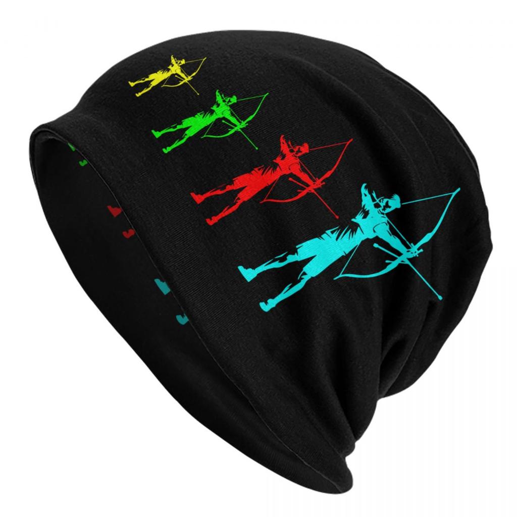 Individuelle Bogenschießen Bogenschützen Liebhaber Beanie Mütze Unisex Wintermütze Damen Strickmützen Outdoor Ski Jagd Sport Mützen Beanies Hüte