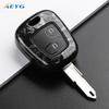 Abs Carbon Fiber Pouzdro na klíče od auta Pro Peugeot 206 207 307 408 607 Pro Citroen C1 C2 C3 C4 Pro Xsara Picasso Příslušenství na klíčenku