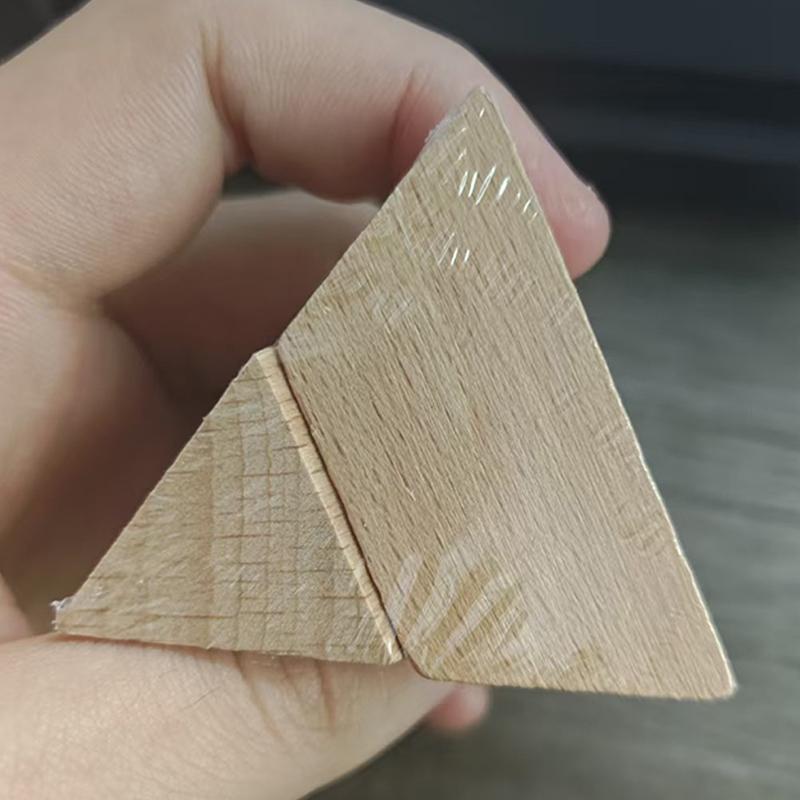 Holz Gehirnjogger Mini Pyramide Logik Dreieck Binär Ternär Rätsel Lustige Herausforderung IQ Test Geist Pädagogische Spielzeuge