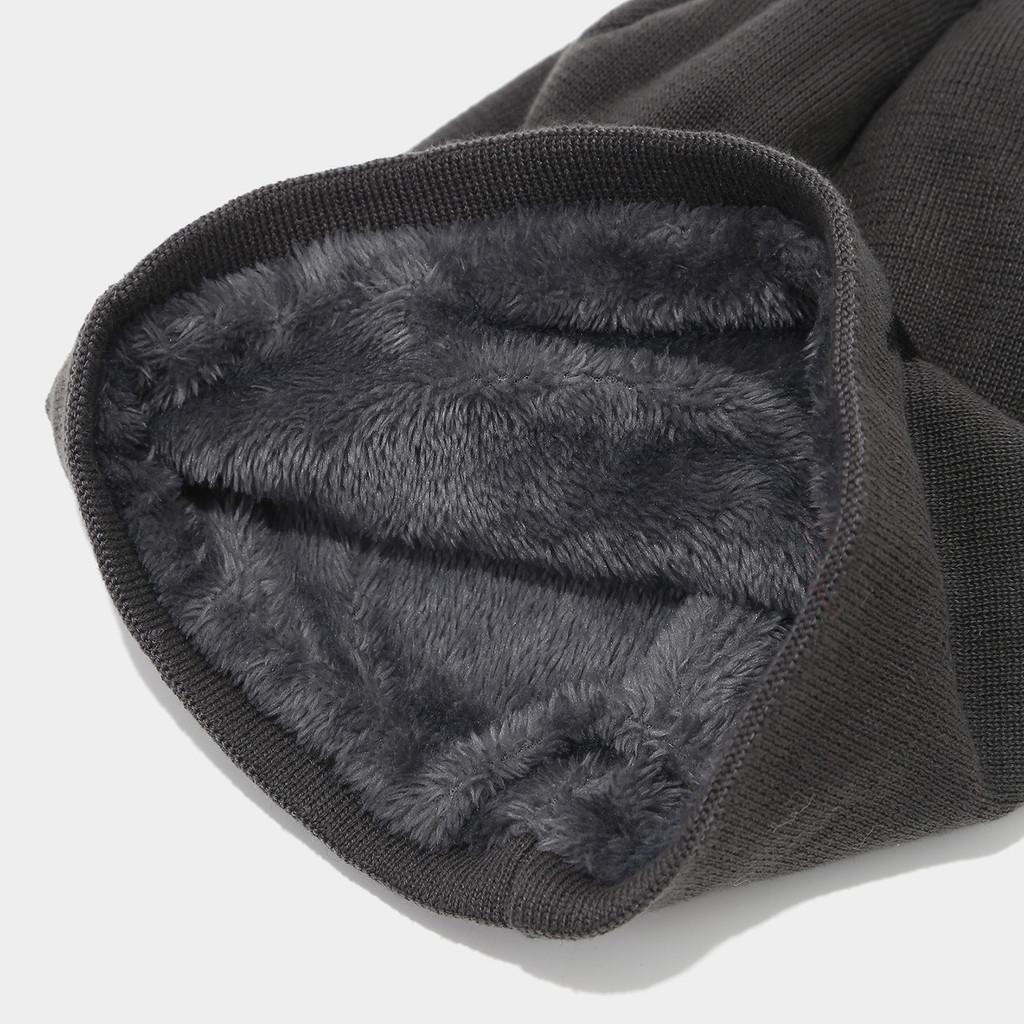 Knit Hat Men Winter Beanie With Fleece Lining For Outdoor Casual Warmth