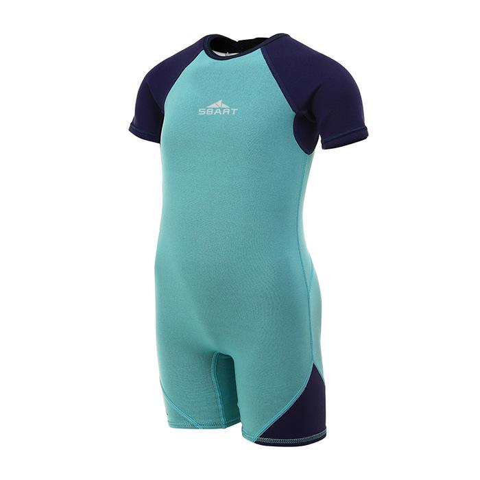 Kids' Sun Protection Long Sleeve One-Piece Swimsuit for Girls & Boys - Quick-Drying Diving Suit
