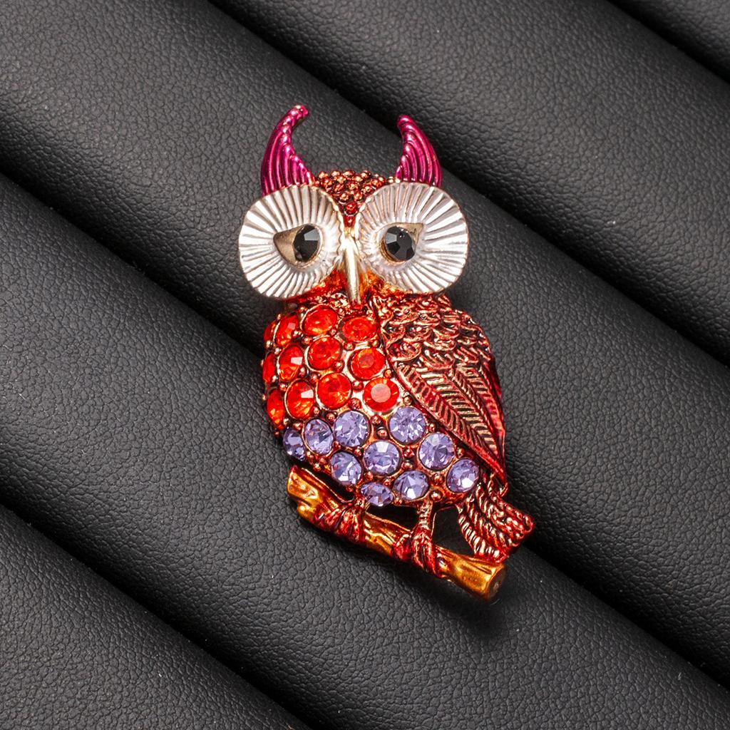 Vintage Exquisite Compact Fashionable Owl Brooch