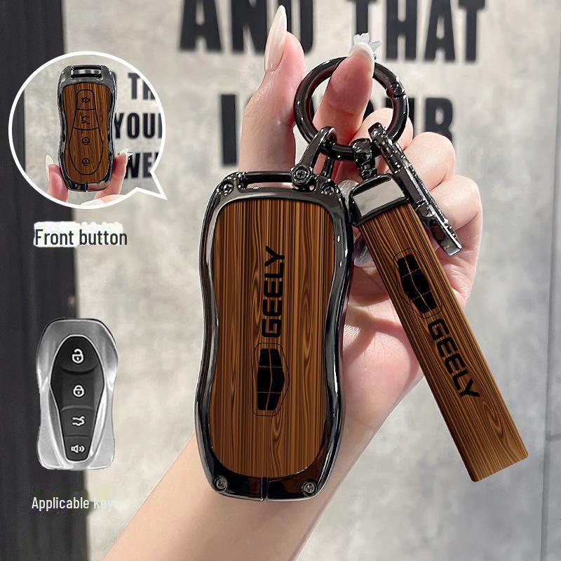 Geely Car Key Cover: Compatible with Emgrand, Boyue, Star X6, Yue, Rui, Binrui, Binyue, Borui, and GL models.