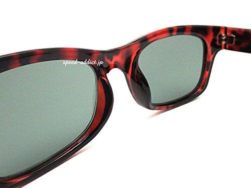 [design Vintage] WELLINGTON BIKER SHADE (tortoiseshell X DARK GREEN)