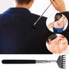Telescopic Back Scratcher Scratching Backscratcher Massager Metal Stainless Steel Tool with Carrying Bag