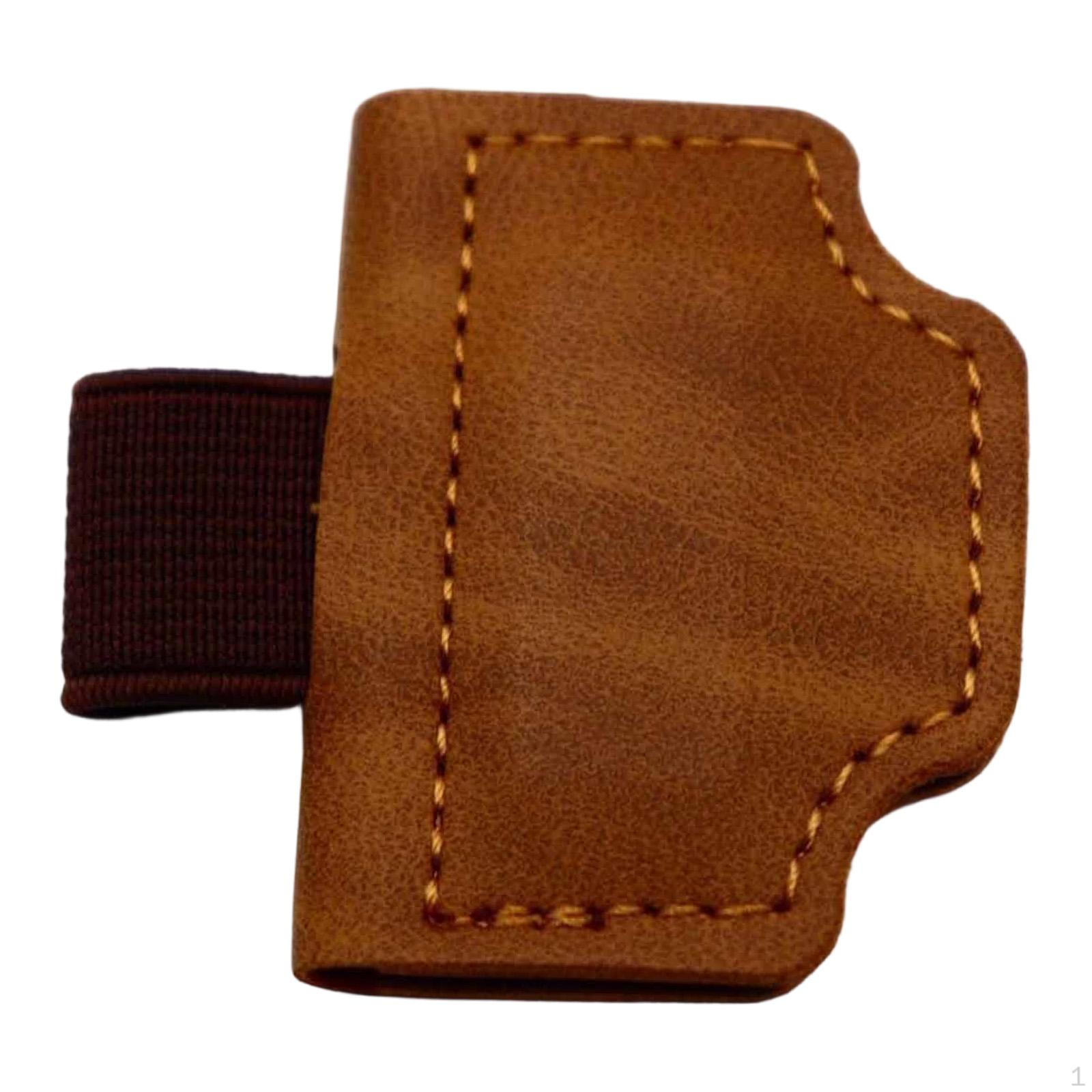 

Bookmark with Pen Holder Accessory PU Clip Book Journaling Writing Resistant Suitable for Friends Light Brown