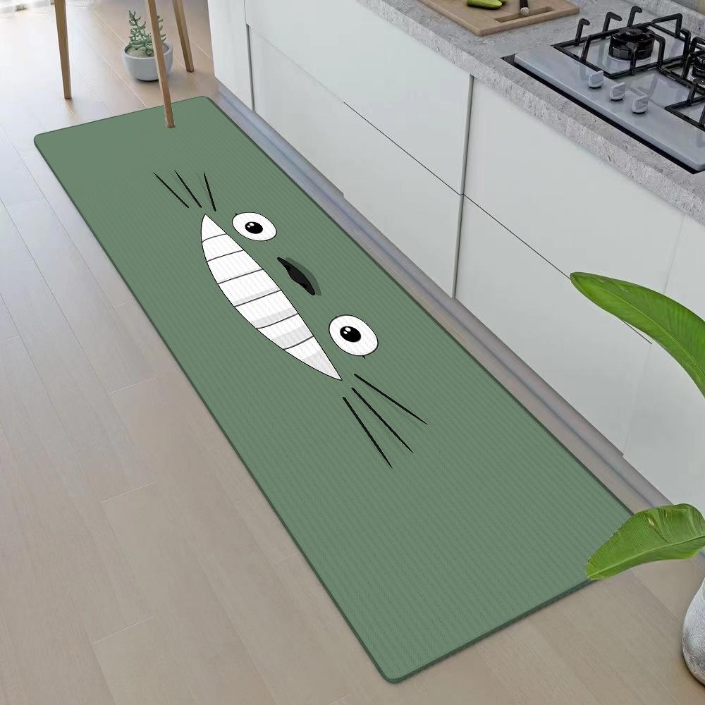 Tapis de Porte d'Entrée Anime Pour Totoros Tapis de Cuisine Antidérapant Tapis de Salon Tapis de Balcon Salle de Bain Tapis de Sol Tapis