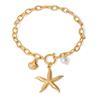 Delicate Ocean Beads Bracelet Comfortable Wrist Jewelry Stainless Steel Texture for Individualistic Jewelry Seekers
