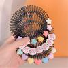 Stretchy Full Circle Comb Plastic Circular Hair Comb Stretchy Headband Holder for Women Girls Comb Hair Clips