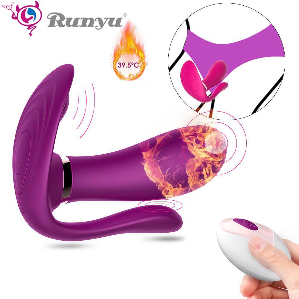 Porter un gode chauffant vibrateur masturbateur jouets sexuels sans fil télécommande gode vibrateurs pour femmes culottes