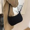 1Pcs  Underarm Bag Solid Color Simple Corduroy Bag Women'S Spring/Summer  Western Style Shoulder Small Square Bag