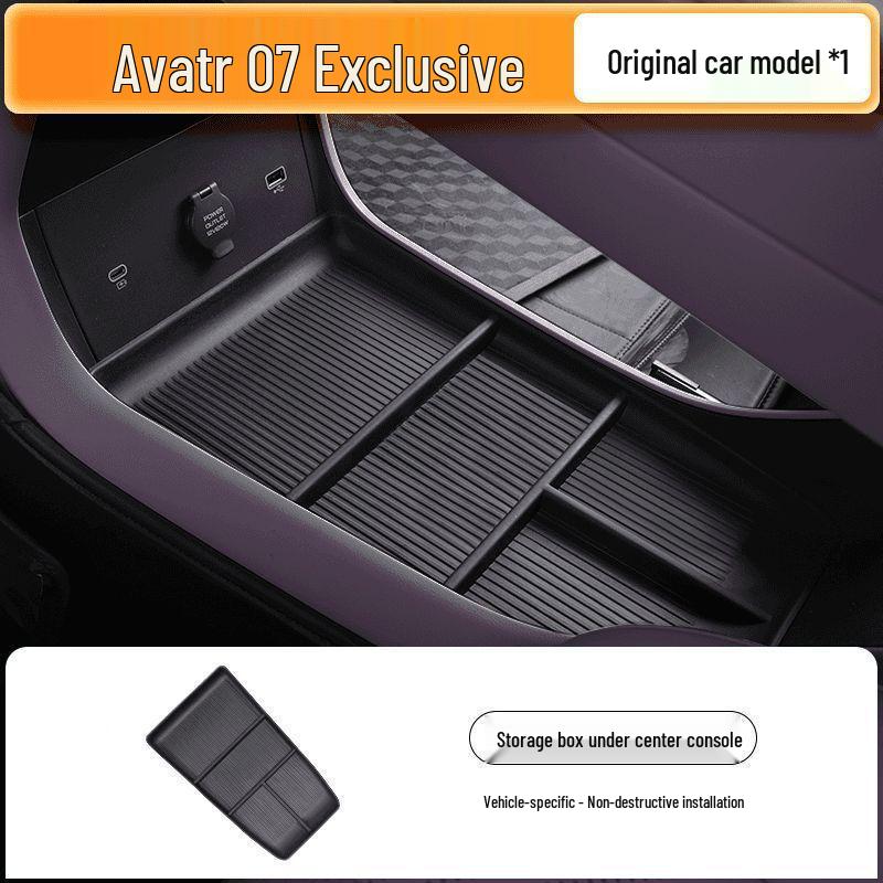 Storage Box for Avatr 07 Center Console Armrest - Car Interior Modification Accessory