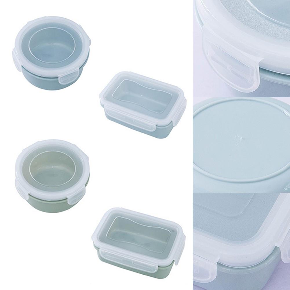 Airtight Lunch Box Food Container Clip Lock Seal Storage Box Clear Mini