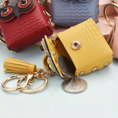 Borsa Portamonete Mini Multifunzione a Forma di Civetta Zaino alla Moda Portachiavi Borsa per Auricolari per Donne Ragazze Piccola Custodia