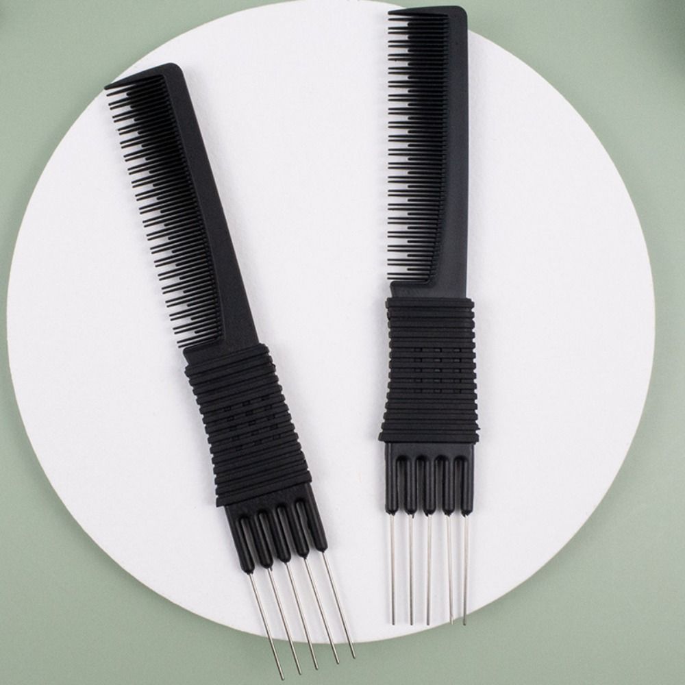Anti-slip Pointed Tail Comb Anti-Static Five Teeth Hair Comb Pro Hairdressing Combs