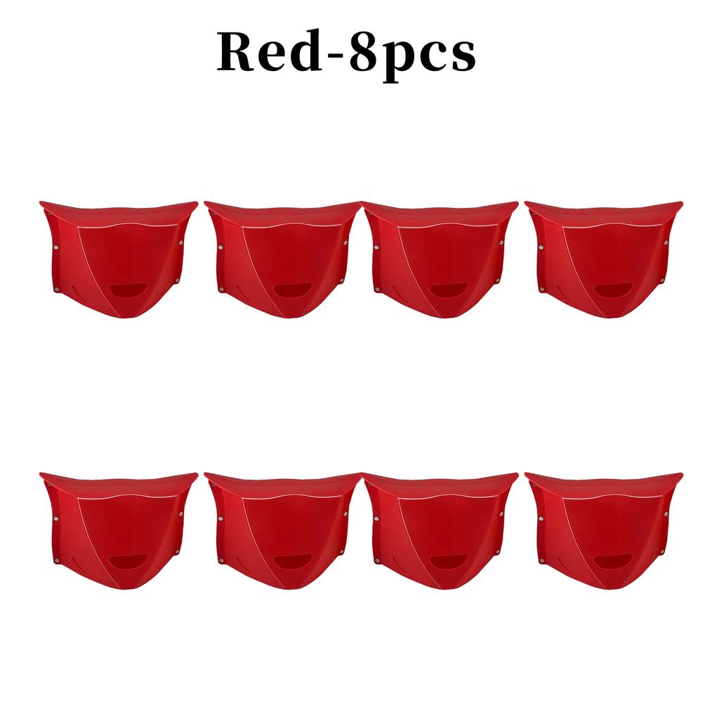 1/1/8PCS Portable Plastic Folding Stool Ultra-thin Paper Seat Outdoor Travel Train Portable Stools