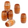 Mini Wooden Beer Barrels for Dollhouses Bar Scene Decoration Beer Festivals and Party Setting Natural Wood