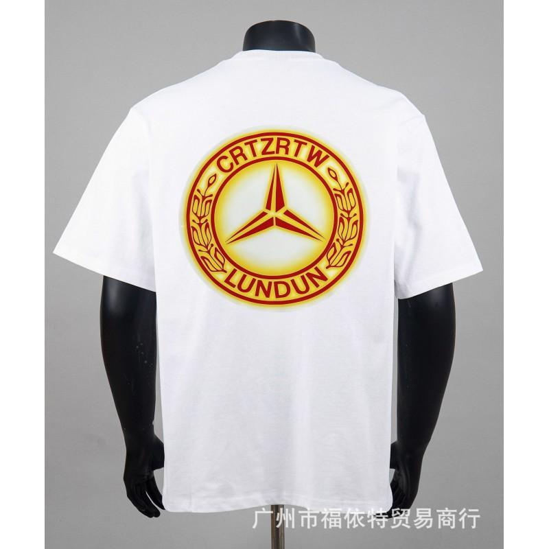 Corteiz Alcatraz Vintage Print T-Shirt Herren Damen Streetwear Lockerer Schnitt Kurzarm Tee