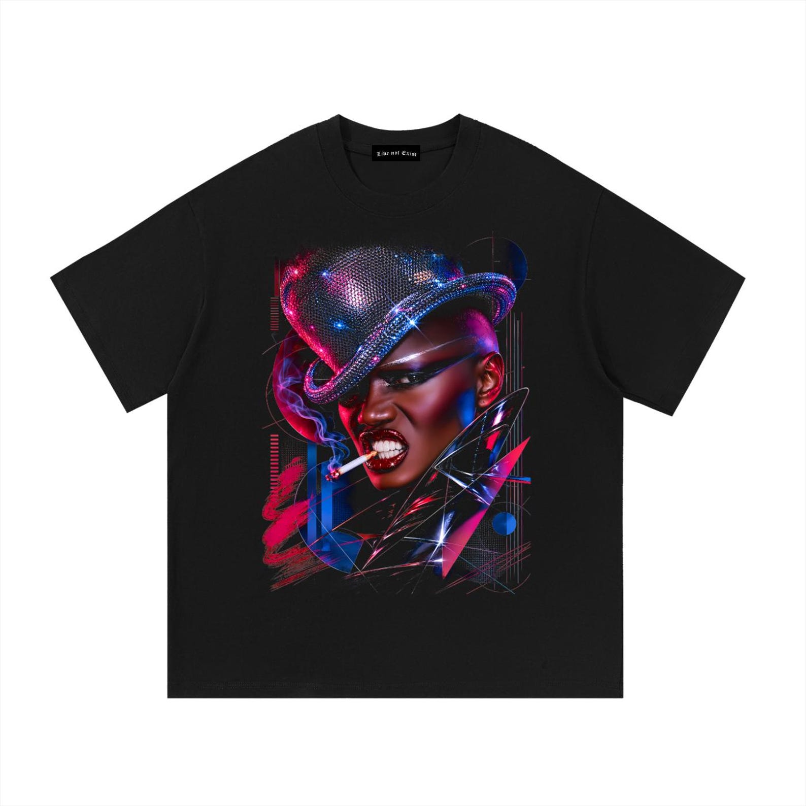 Grace Jones 80s Icon Graphic T-Shirt 4XL