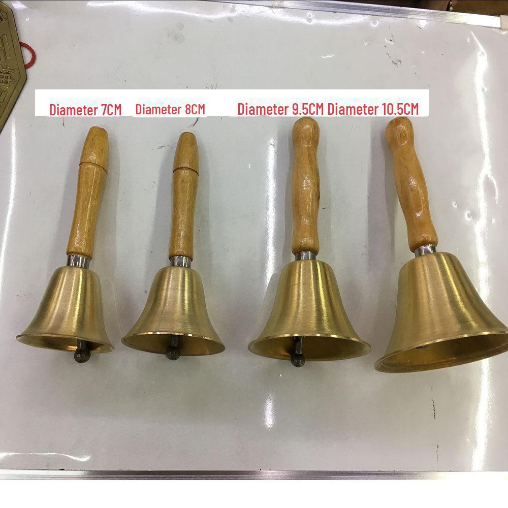 

Колокольчик ручной медный с деревянной ручкой, 8x10 см