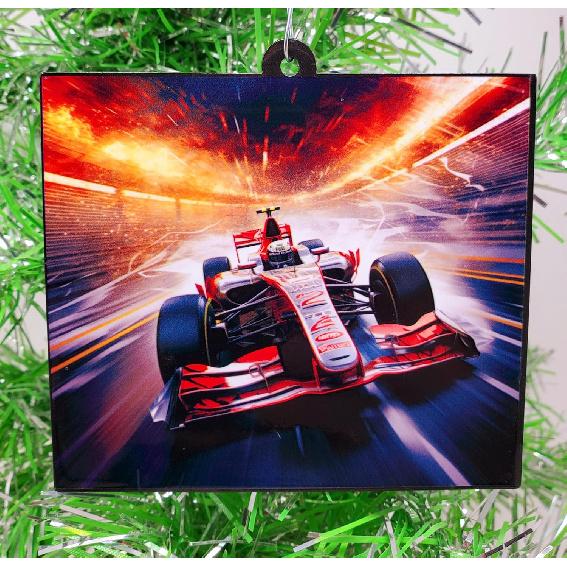 Generic Formula One Race Car Ornament