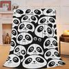 Funny Panda Blanket Cute Panda Soft Cozy Throw Blanket Animal Decor Super Plush Warm Stuff Lightweight Fleece Flannel Blankets