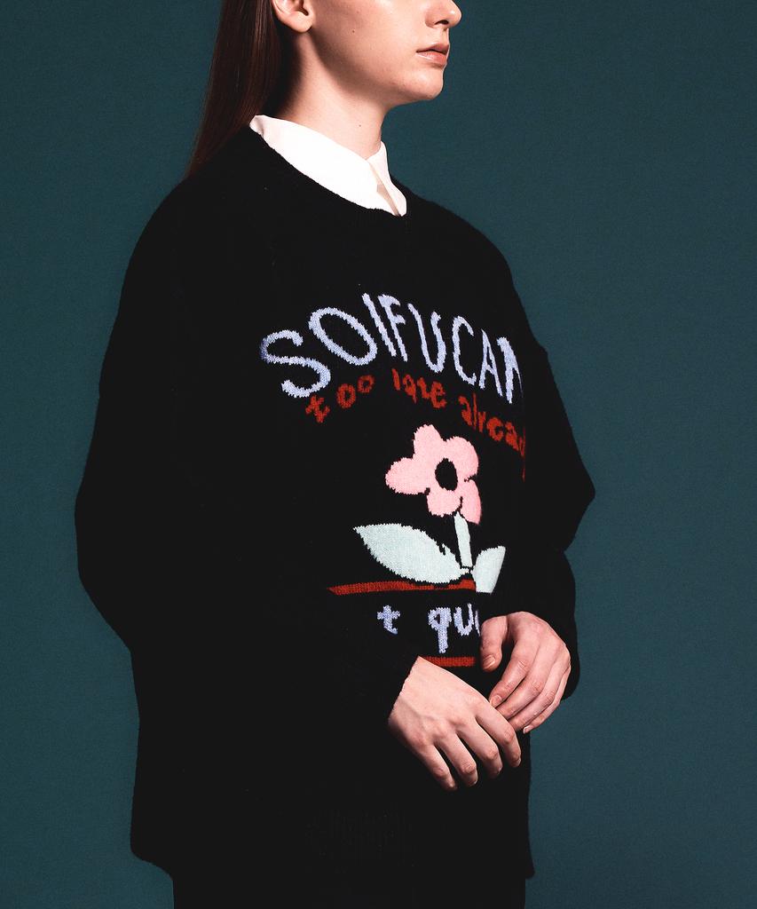 Soipeuyukaen Soft Blend Touch Lettering Knit