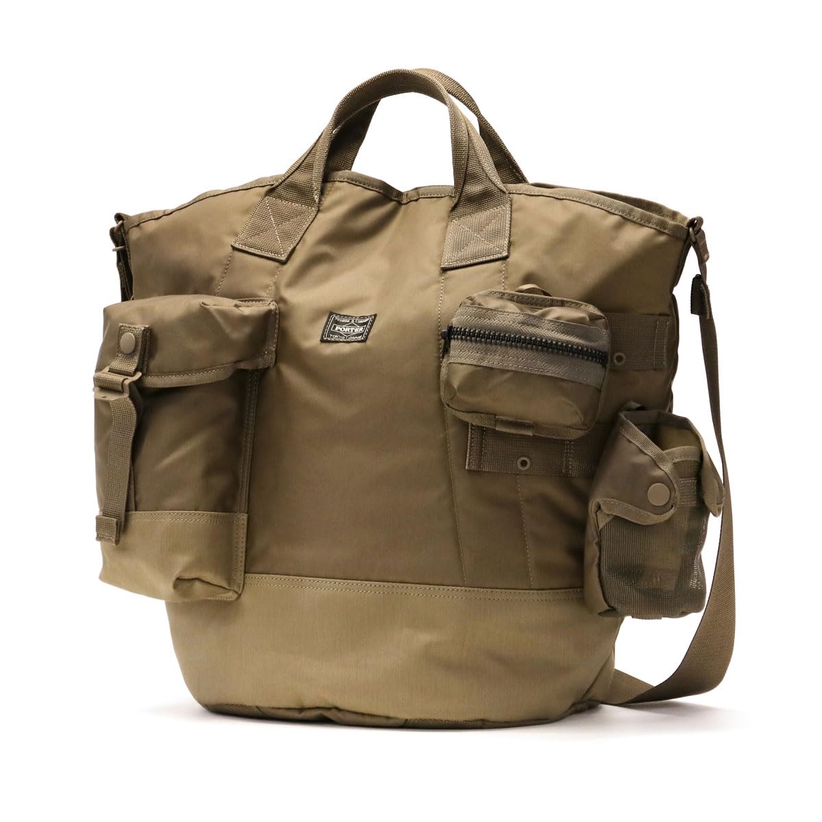 

All 2WAY BUCKET TOTE with POUCHES Tote Bag Beige [Porter] 502-05959