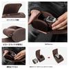 HIRAM Genuine Leather Watch Watch Storage Watch Storage Box for 1 Waterproof and Shockproof Leather Watch Perfect for Travel and Portable Storage