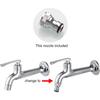 Brass Outdoor Wall Mounted Faucet Mop Basin Single Cold Tap Chrome Garden Hose Spigot G 1/2 inch Connection