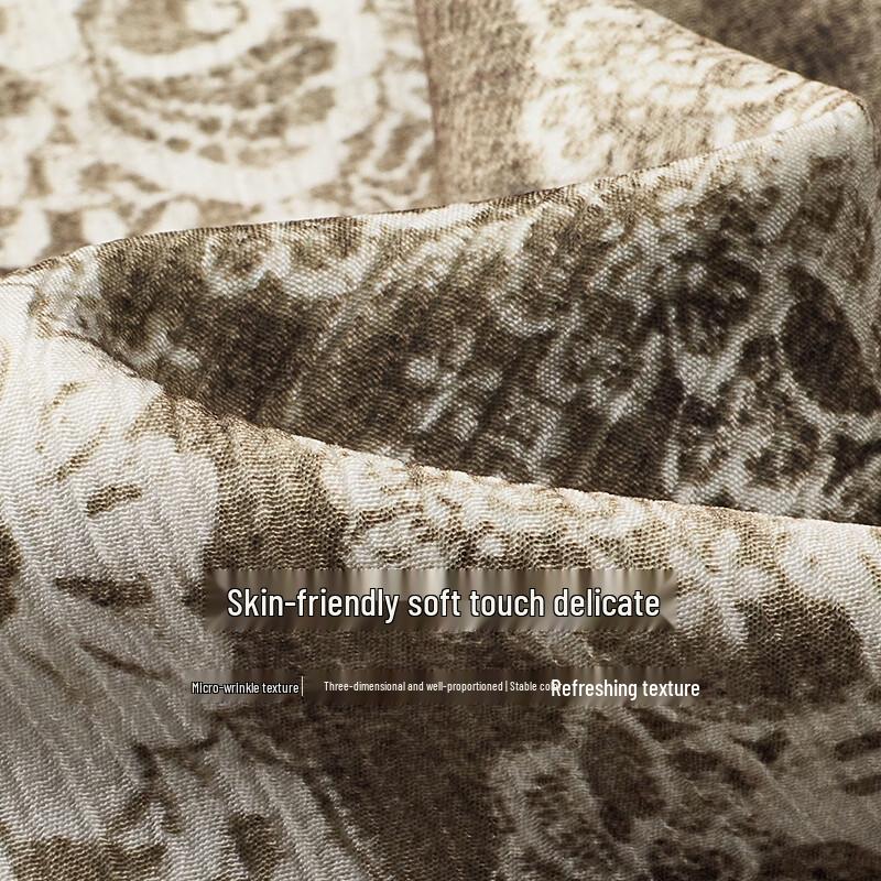 Chuyu 2026 Spring Bohemian Printed Wide-Leg Trousers