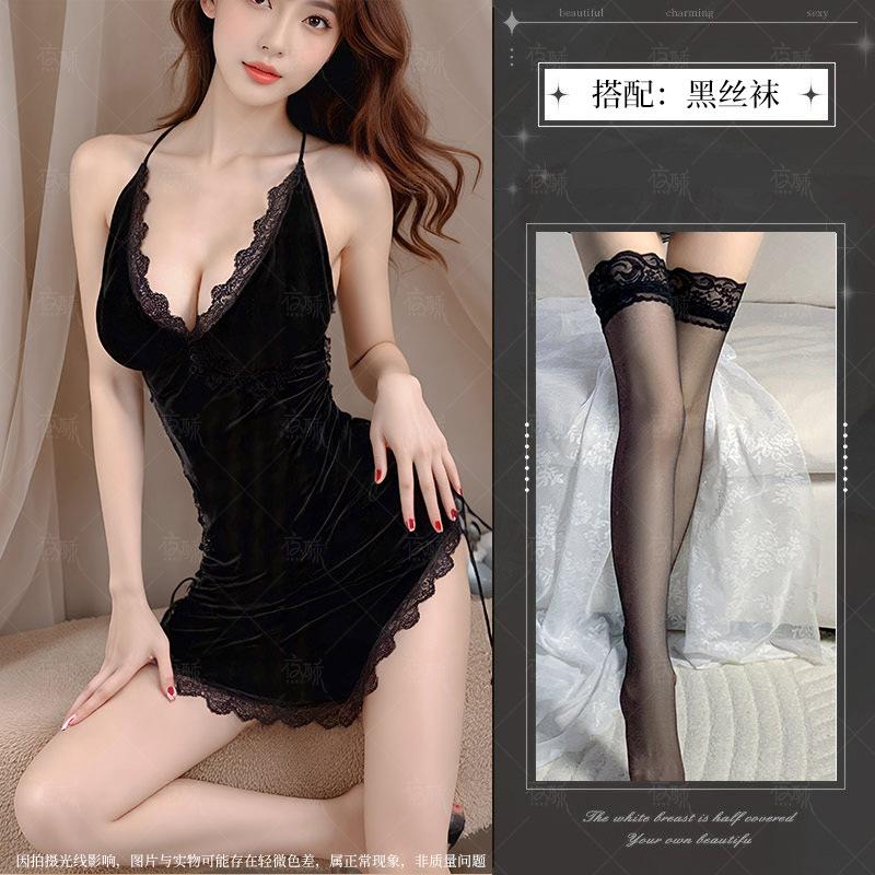 Sexy lingerie free pure desire small chest bed hot passion midnight charm robe teasing nightdress