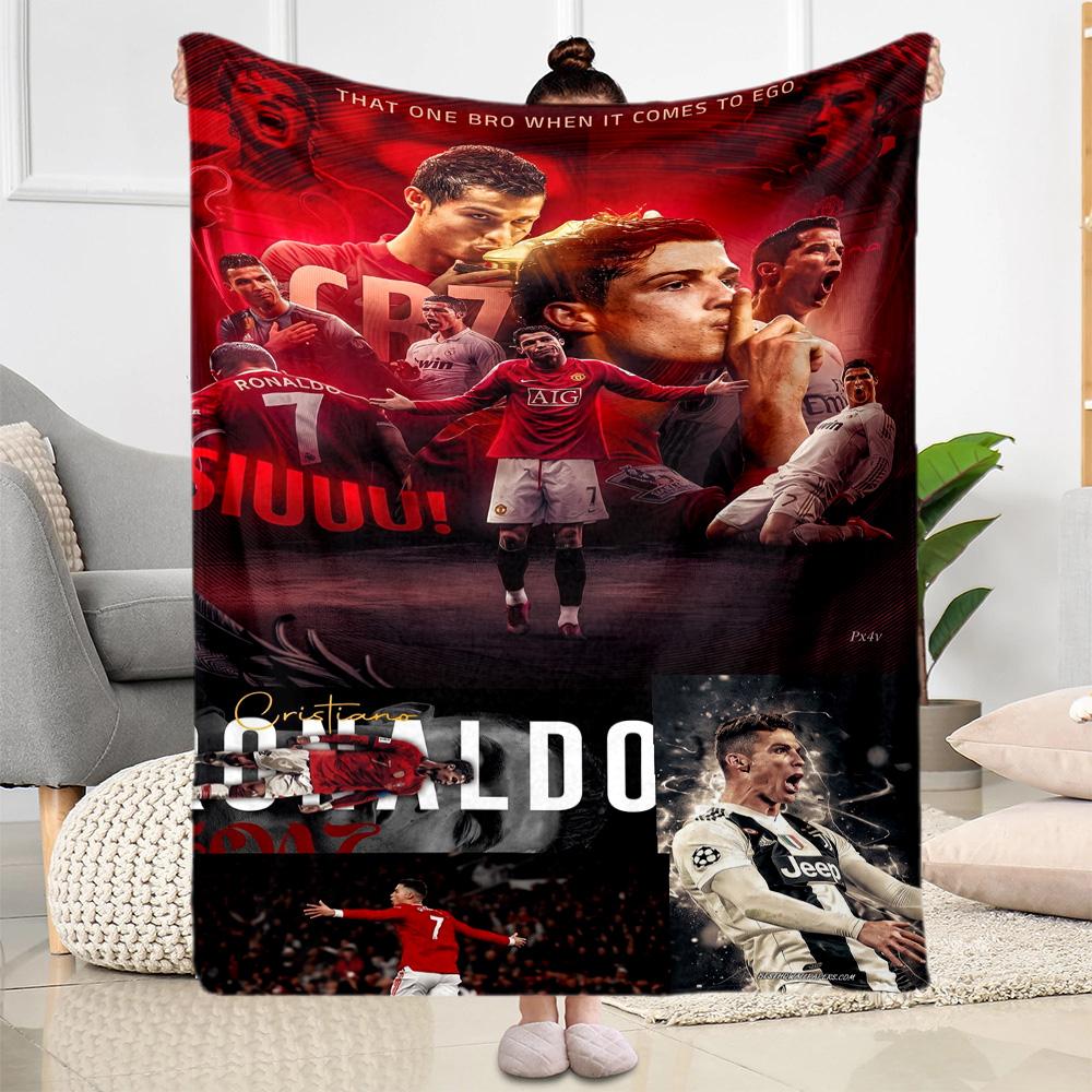 Ronaldo's Juventus Glory Blanket Soft & Cozy Great for Couch Office Sofa Four Seasons Multipurpose Warmthful Decor