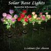 Solar-Powered Outdoor Waterproof Rose Flower LED Garden Lamp