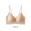 Women's Seamless Wireless Camisole Bra with Breathable Glitter Straps and Soft Support