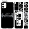 MaiYaCa Motivational Gym Fitness Quotes Phone Case For iPhone 17 Air 16 15 Plus 11 12 13 14 Pro Max Shell  Coque