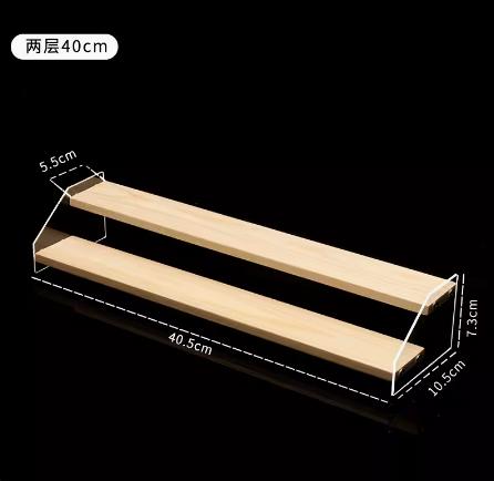Marathon Medal Display Stand Acrylic Storage Box Wooden Frame Storage Rack for Badges And Medals Simple Style Home Organization