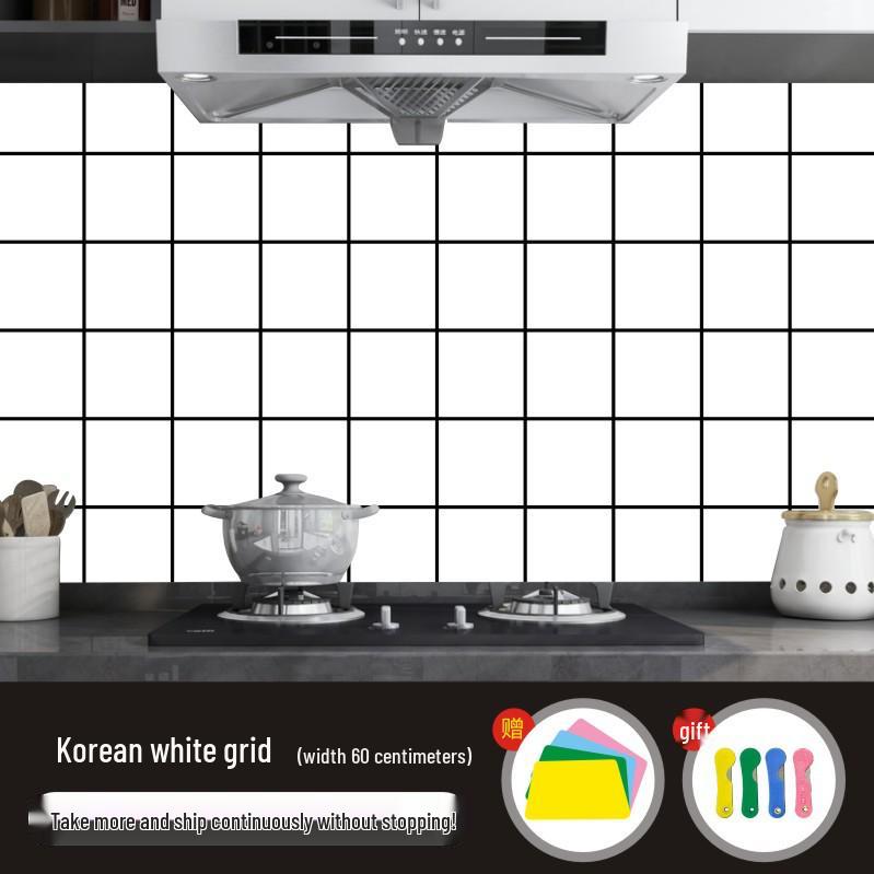 High-Temperature Resistant, Waterproof, Oil- and Moisture-Proof Kitchen Wall Stickers - Self-Adhesive Aluminum Foil for Cabinets and Stoves