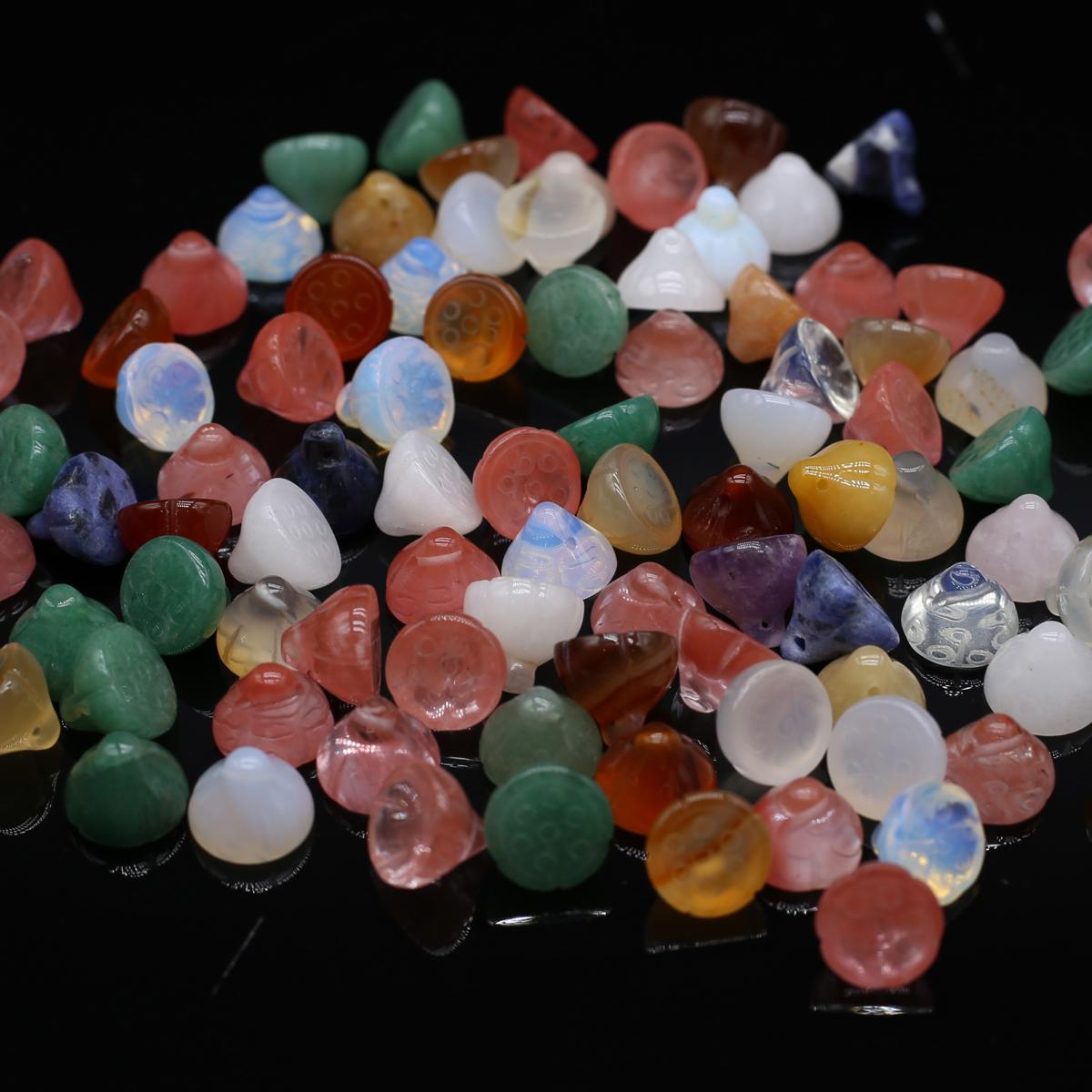 Подвеска-лотус из натурального камня унисекс — фото 8