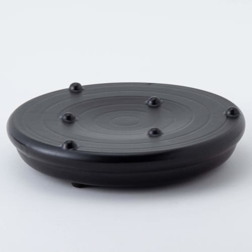 Hase Seito Hase-en Ceramic Trivet, Approx. 17cm, Black, AKH-51
