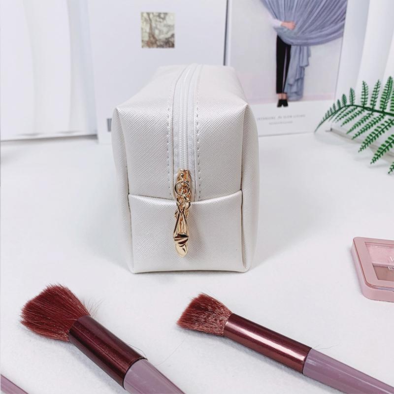 1pc PU Leather Cosmetic Bag Portable Toiletry Bags Waterproof Travel Make Up Bags for Women S/M/L Cosmetic Organizer Bags