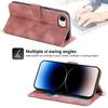 For iPhone 16e Leather Case Multiple Card Slots Phone Cover with 2 Straps