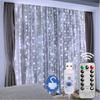 3M X 3M 300 LED String Lights, Waterproof Curtain Lights, Christmas Lights, with Remote Control, USB Powered, 8 Modes, Perfect for Christmas,