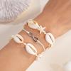 European American Fashion Bohemian Layered Beaded Bracelets Elastic Ethnic Bracelets for Women Female Bangle Bracelet
