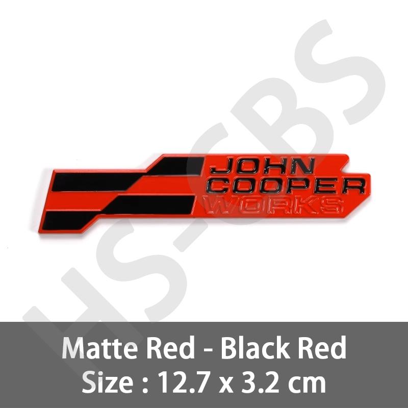 Autocollants Métalliques 3D pour Voiture Emblème John Cooper Works JCW Badge de Coffre Arrière Autocollant Pour J01 U25 F57 R53 R55 R56 R58 Logo de Style de Voiture