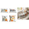 Cushion Cover Colorful Pumpkin Embroidery Cushion Case Throw Pillow Cover for Sofa and Bedroom Comfort, Poly Cotton