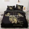 Black Gold Bedding Set Luxury Duvet Cover Sets 3d Moon Dream Catcher Comforter Cover Set Cute Bed Set For Adult