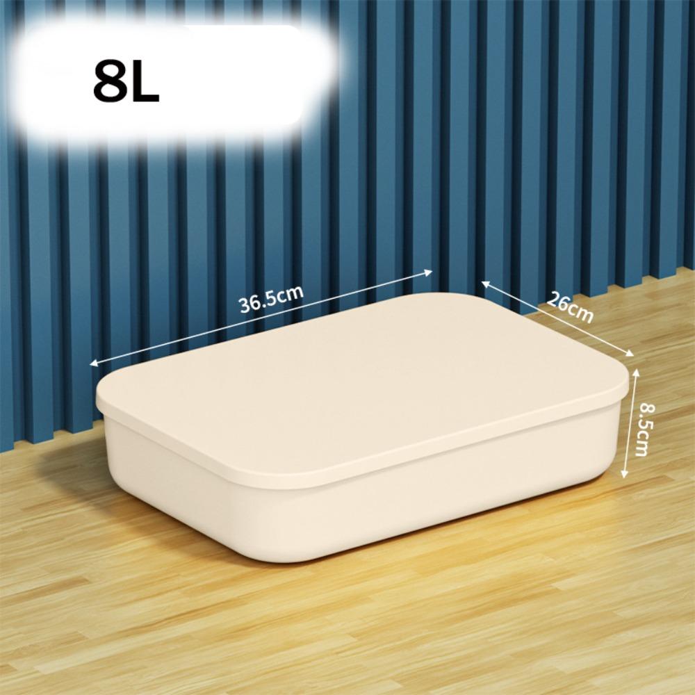 Neue stapelbare Aufbewahrungsbox mit Deckel, Kunststoff, Praktische Tisch-Organizer-Box, Solider Behälter für Zuhause, Schlafzimmer